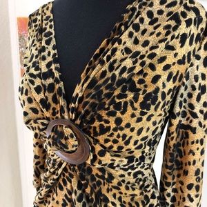 Celeb Couture Medium Leopard Spandex Top Fabulous